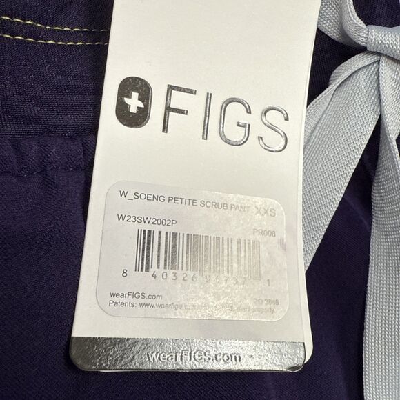 FIGS NWT Women’s Soeng Petite Scrub Pants Sz: XXS Color: Purple W23SW200P - Picture 2 of 8